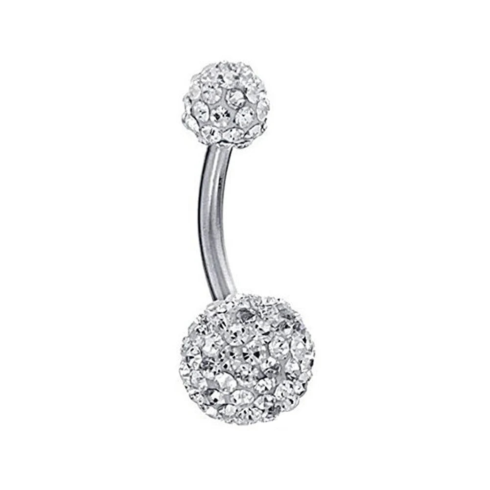 Surgical Steel Belly Button Rings Crystal Piercing Navel Piercing Earring Belly Piercing Sexy Body Jewelry Ombligo