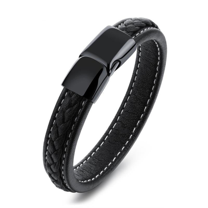 Black Titanium Men's Steel Bracelet