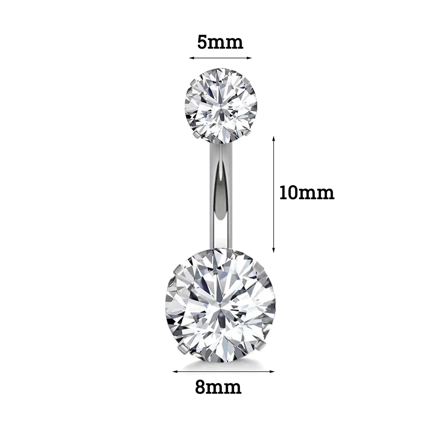 Surgical Steel Belly Button Rings Crystal Piercing Navel Piercing Earring Belly Piercing Sexy Body Jewelry Ombligo