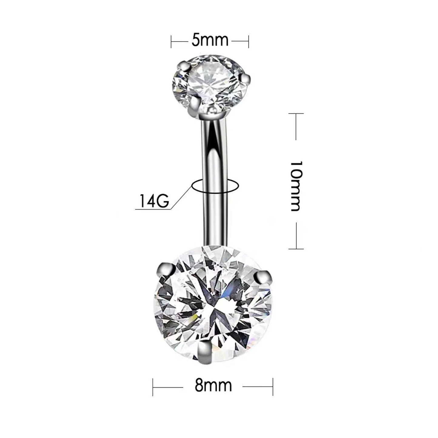 Surgical Steel Belly Button Rings Crystal Piercing Navel Piercing Earring Belly Piercing Sexy Body Jewelry Ombligo