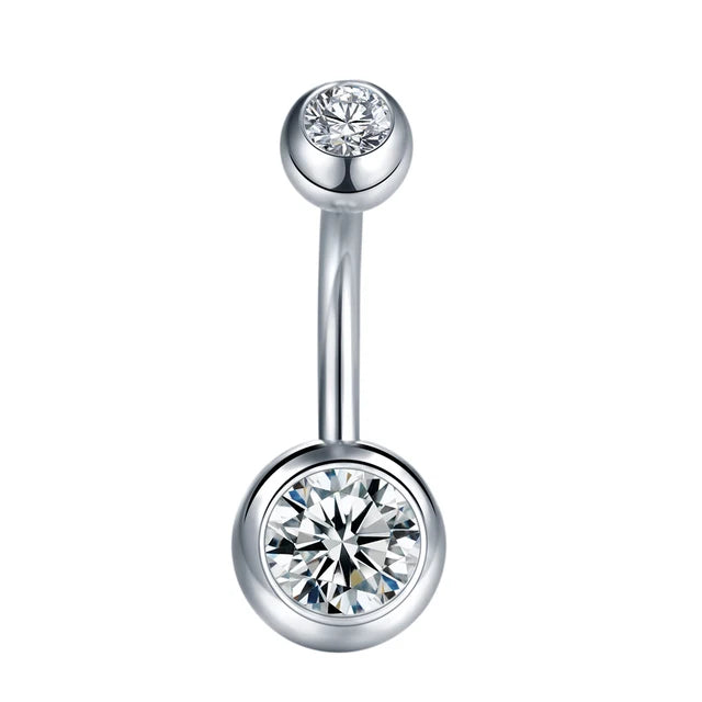 Surgical Steel Belly Button Ring Navel Nombril Piercing CZ Belly Ring Sexy Women Belly Piercing Body Jewelry Ombligo 14G