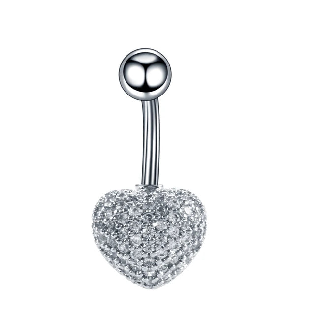 Surgical Steel Belly Button Ring Navel Nombril Piercing CZ Belly Ring Sexy Women Belly Piercing Body Jewelry Ombligo 14G