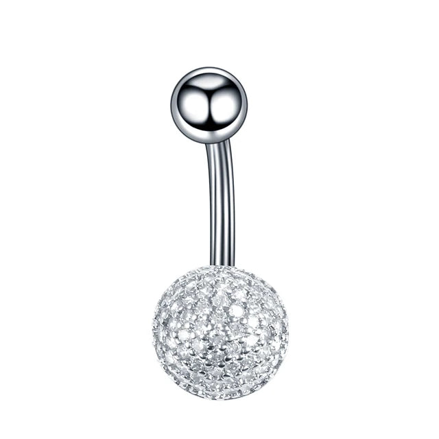 Surgical Steel Belly Button Ring Navel Nombril Piercing CZ Belly Ring Sexy Women Belly Piercing Body Jewelry Ombligo 14G