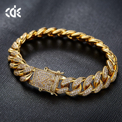 Men's American Hip Hop Bracelet Cuban Chain