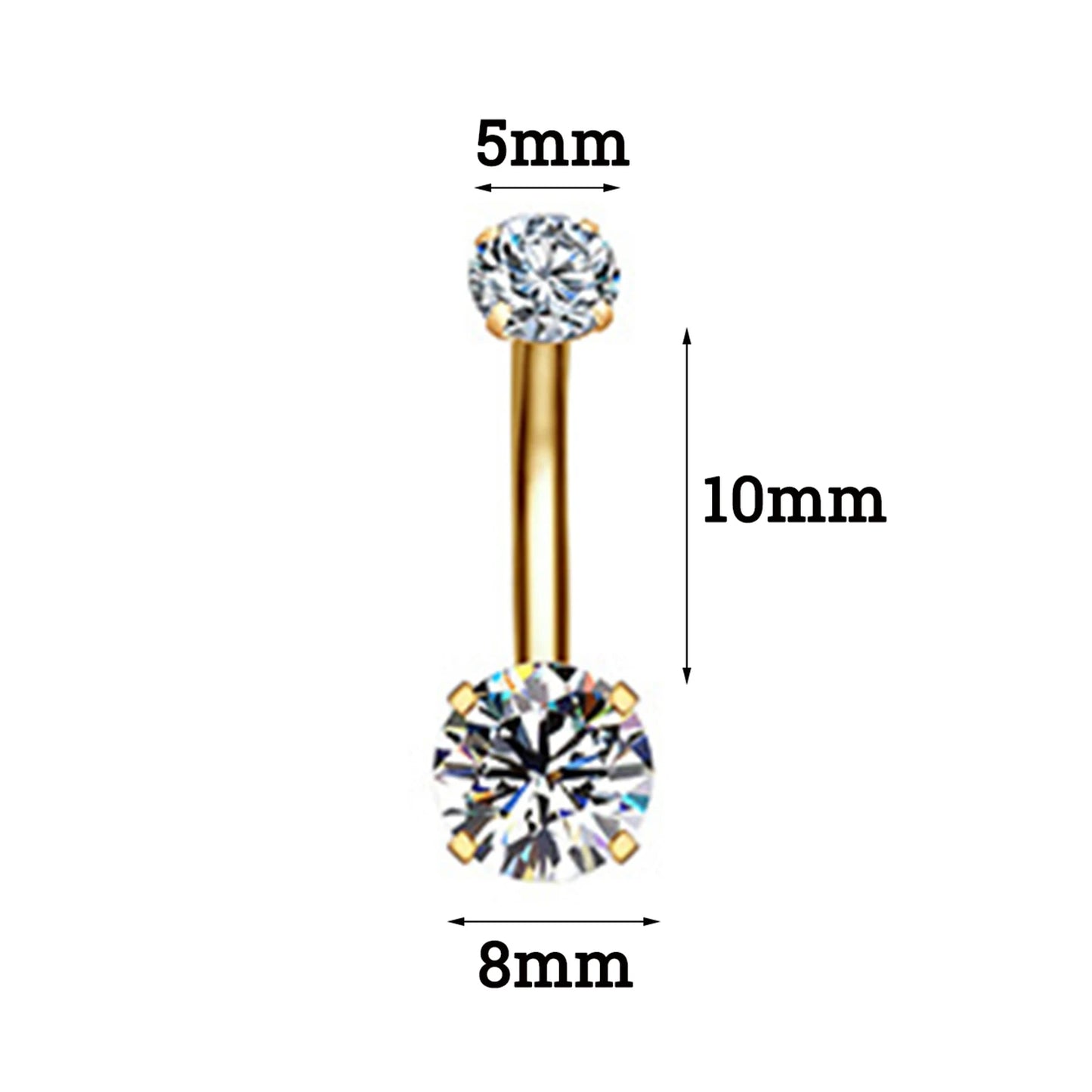 Surgical Steel Belly Button Rings Crystal Piercing Navel Piercing Earring Belly Piercing Sexy Body Jewelry Ombligo