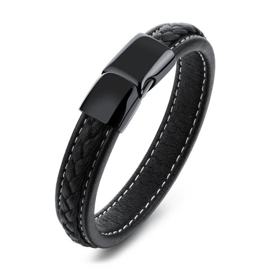 Black Titanium Men's Steel Bracelet
