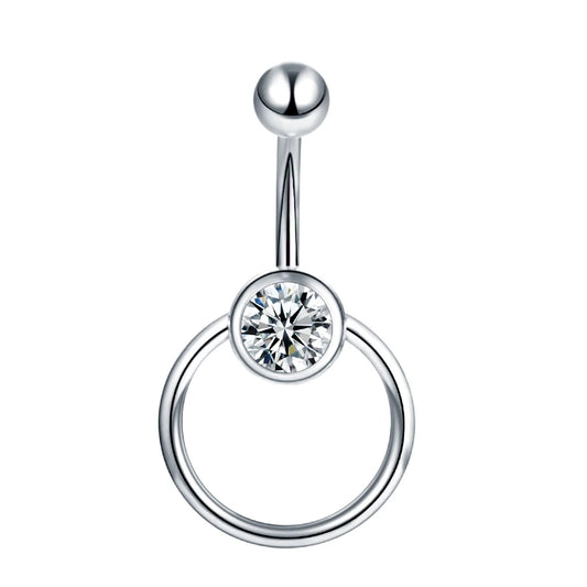 Surgical Steel Belly Button Ring Navel Nombril Piercing CZ Belly Ring Sexy Women Belly Piercing Body Jewelry Ombligo 14G