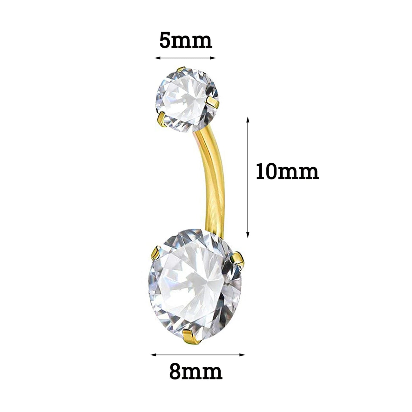 Surgical Steel Belly Button Rings Crystal Piercing Navel Piercing Earring Belly Piercing Sexy Body Jewelry Ombligo