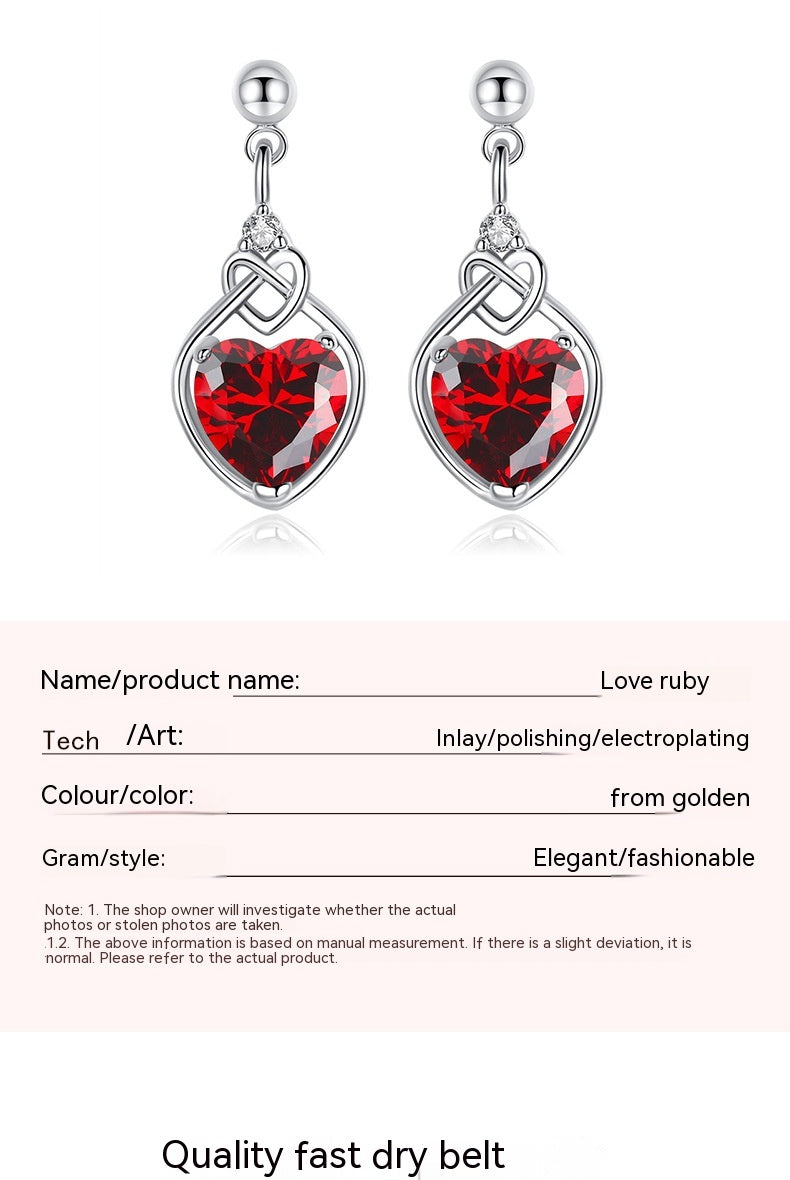 Romantic Ruby Jewelry Set