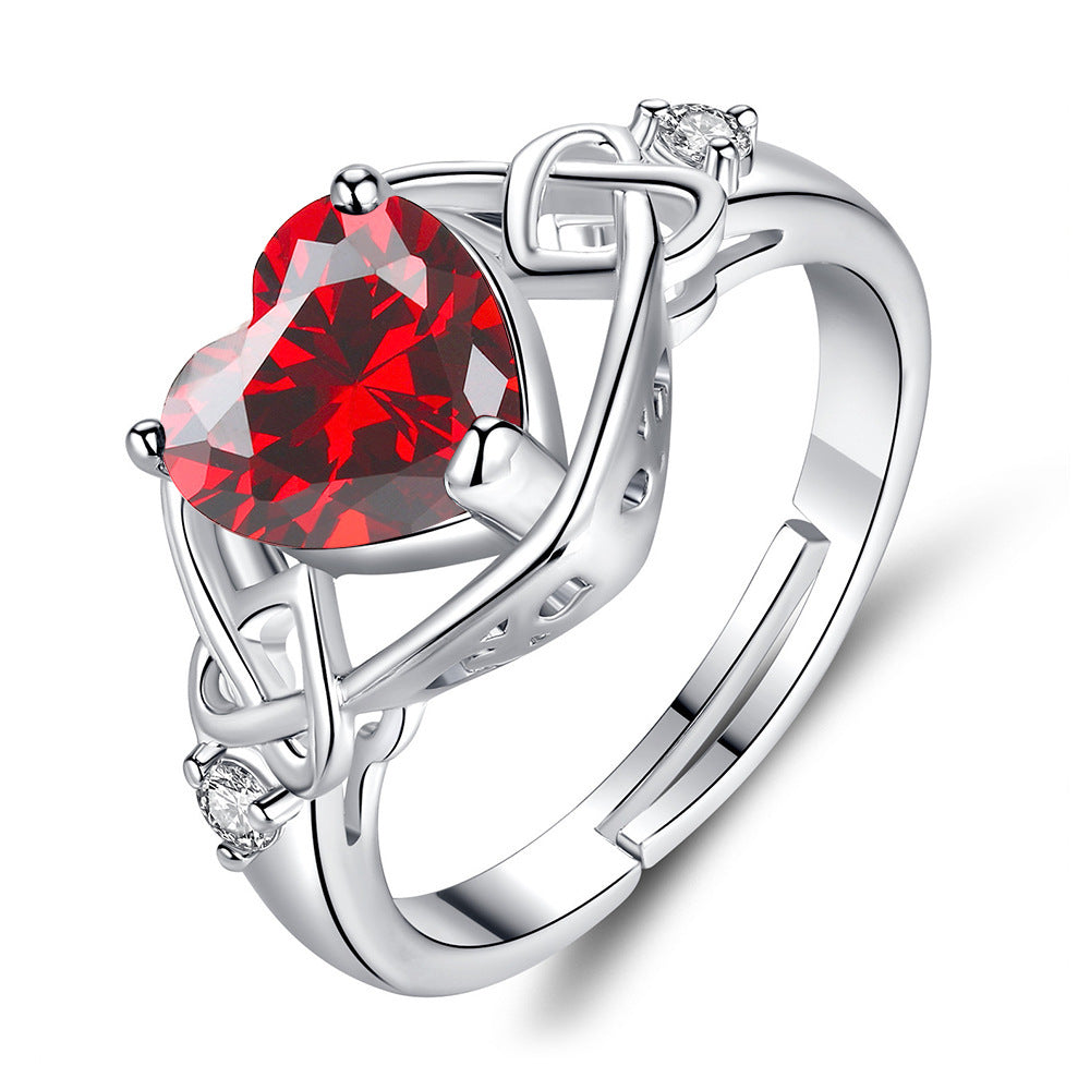 Romantic Ruby Jewelry Set